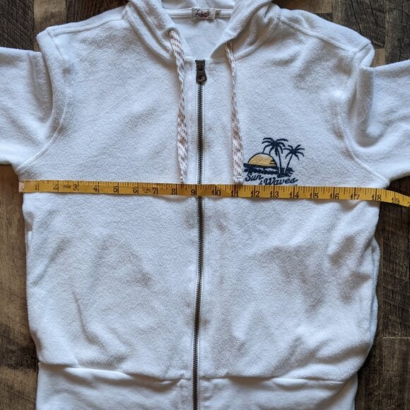 Faherty Beach Fleece Zip Hoodie White - Picture 8 of 8